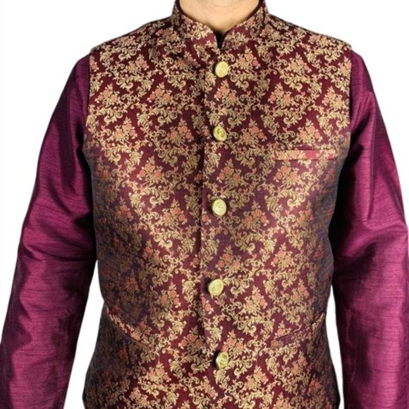 Men's Suit Vest - Luxury Embroidered - Picture 2 of 7